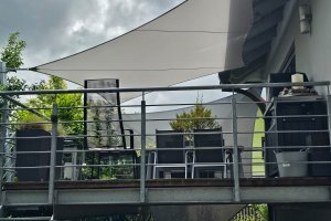 Saisoensegel mit seitlichem Sichtschutz ca. 12m2, Privat, Rödental Coburg, 2024