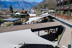 Segel Trio für Hotelterrasse, Hotel Muchele, Burgstall, 2022