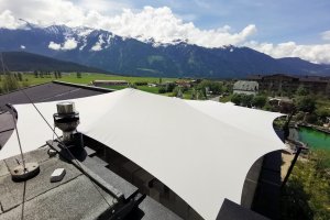 Segel Dachterrasse, Hotel Schwarz, Mieming, Tirol, 2021