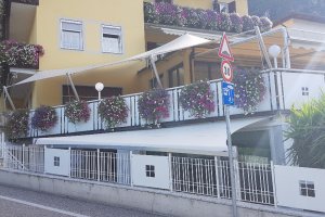 Gastrosegel über Essbereich, Hotel Steinmannwald, Leifers, 2018