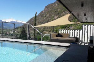 Segel für Pool-Suite, Preidlhof Luxury Resort, Naturns, Südtirol, 2017