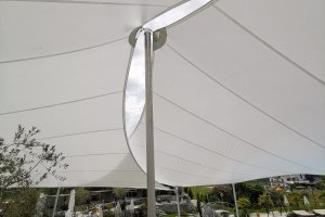 Saisonsegel über 2 Terrassenebenen, Restaurant, Hotel Weinegg, Grilan, Südtirol, 2017