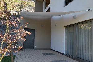 Segel Eingangsbereich, Wetterschutz Eggental Südtirol, 2019