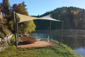 Segellounge am See, Hotel Weihrerhof, Wolfsgruben, Südtirol, 2014